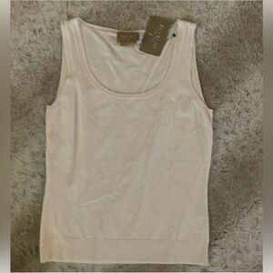 Bill Blass New York White Sweater Tank - NWT - Size Medium